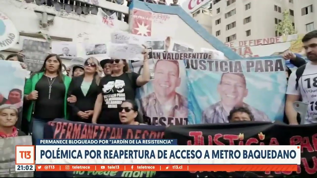Polémica por reapertura de acceso metro Baquedano: Permanece cerrado por 