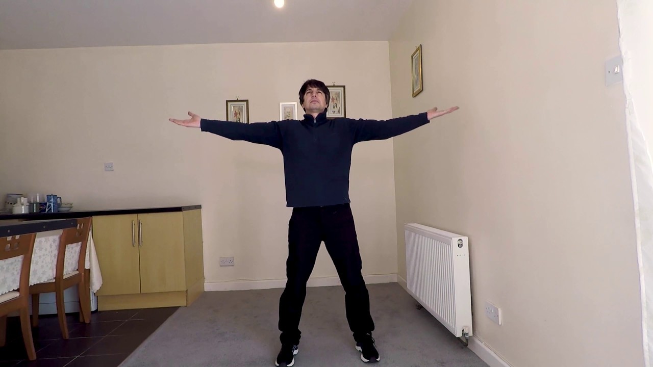 Foundation Qi Gong Tai Chi Form. Asthma Coronavirus COVID-19 indoor exercise
