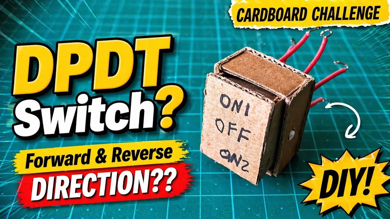 How to make Simple Switch from cardboard? || Homemade || 