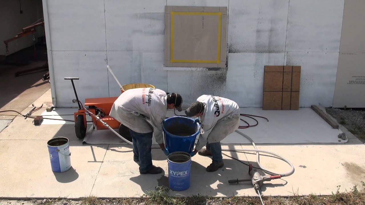Xypex® Concentrate: How to Mix and Spray Waterproofing of Tunnels and Bridges