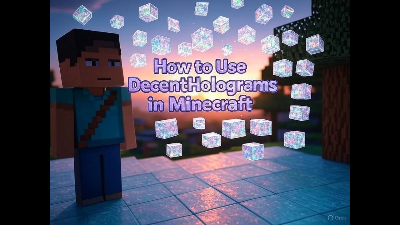 How to Use DecentHolograms Plugin in Minecraft (Setup, Hologram Creation, & Configuration)