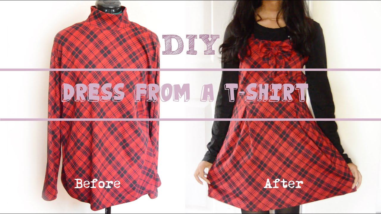 DIY Transformation: Dress from a T-shirt