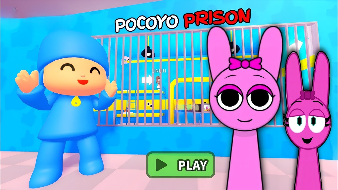 💙POCOYO VS PINKI SPRUNKI 🩷