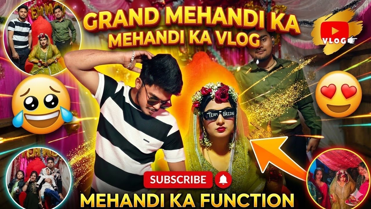 MEHANDI KA FUNCTION 🥰❤️‍🩹.. || MEHANDI VLOGS || MADVA KA FUNCTION || #vlog 
