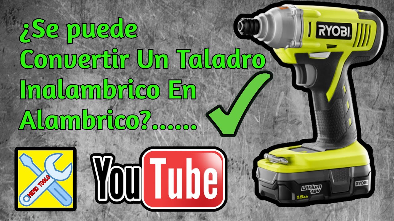 Convertir un Taladro Inalambrico en Alambrico, Veremos si se puede.....