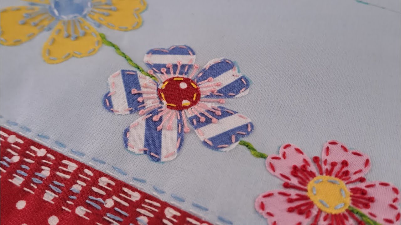Let's Make an Applique Flower Garland | Scrap Fabric Quilt Ideas | Part 1