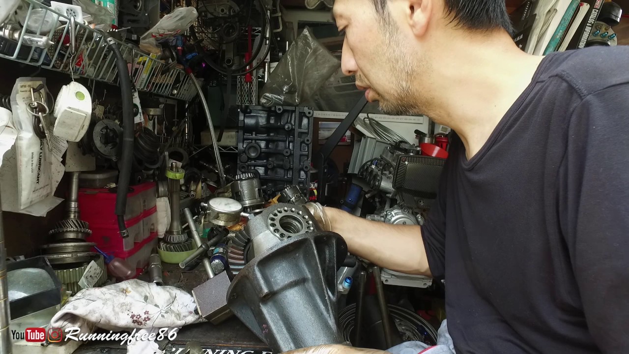 How to put together AE86's diff 出前とハチロクのデフ組み 勝負してみた。