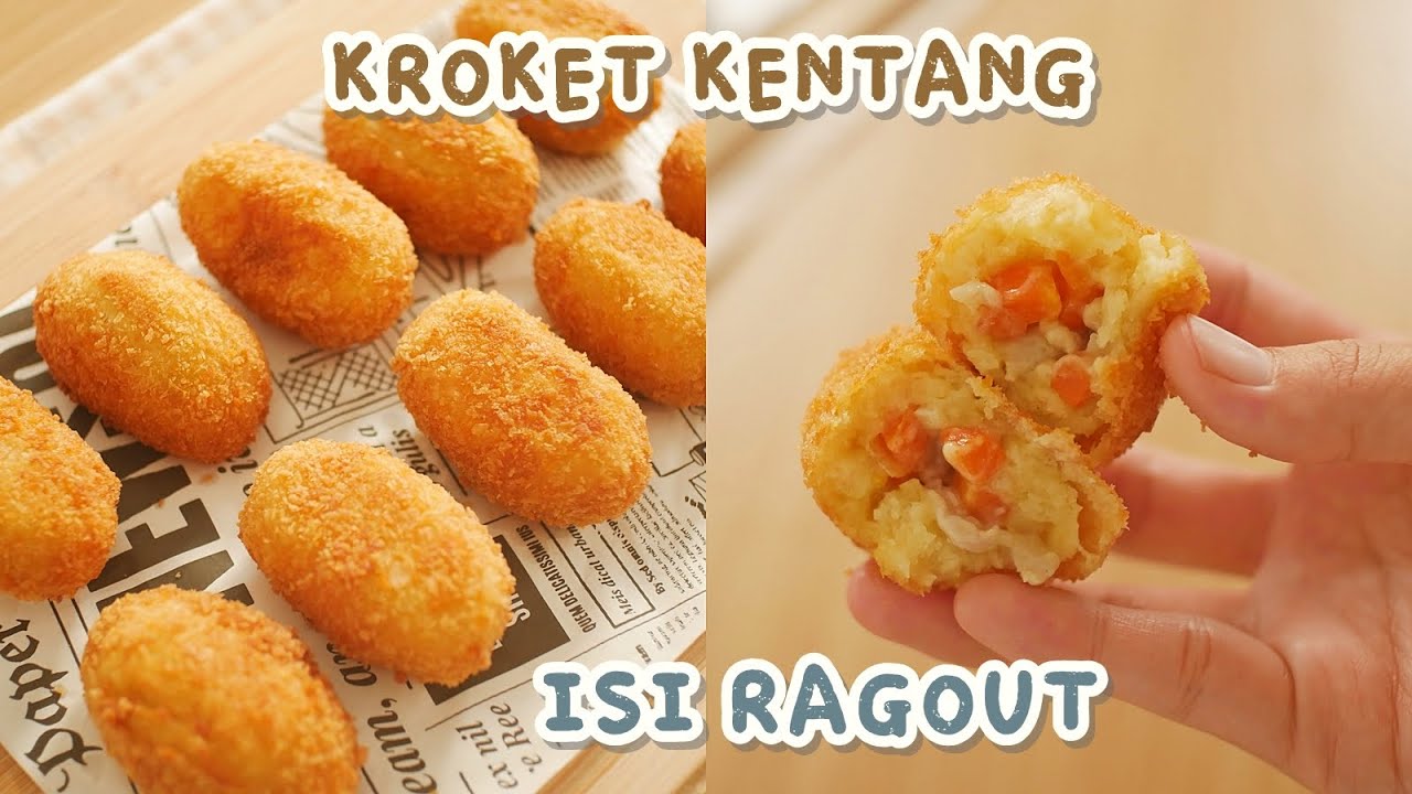 KROKET KENTANG Isi RAGOUT AYAM WORTEL!! Stok Cemilan Buat Si Kecil!!