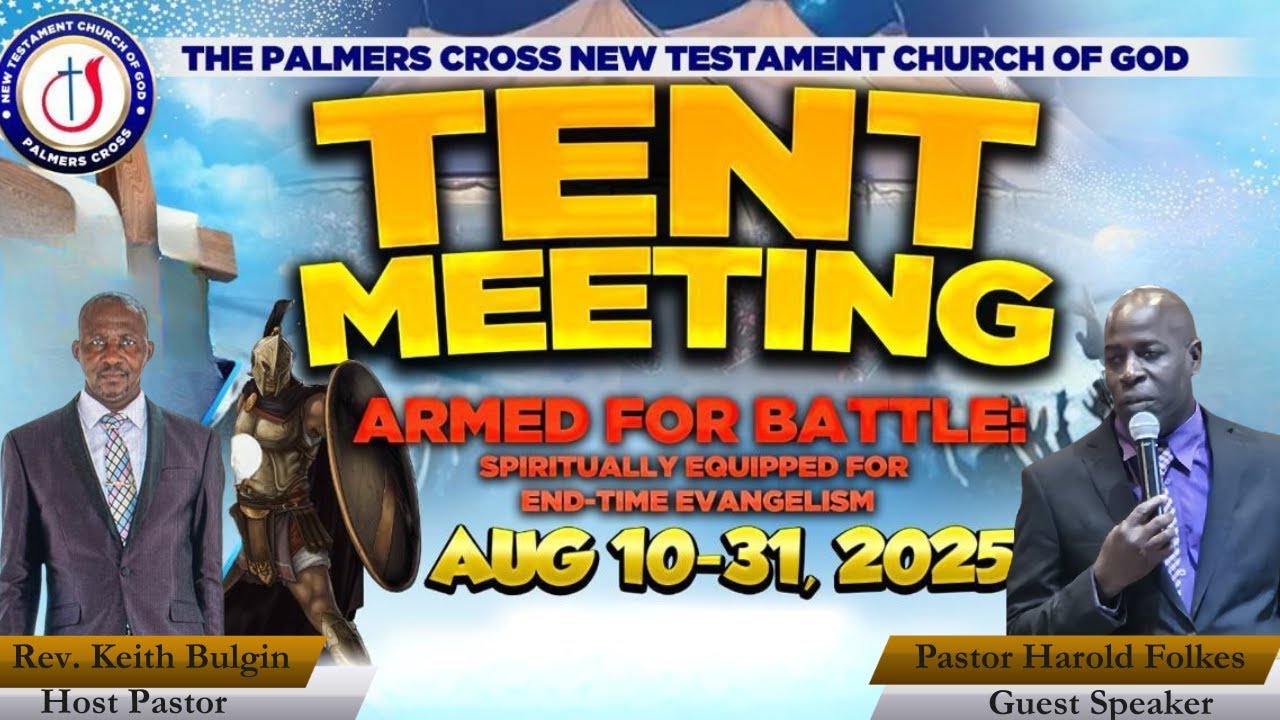 Revival Tent Crusade||  Week 2-Night 6 || Pastor Harold Folkes || August 22, 2025
