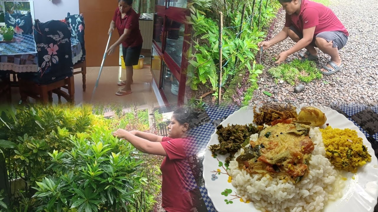 Half day in my life|| cooking, cleaning,& gardening||tiewvlogs 