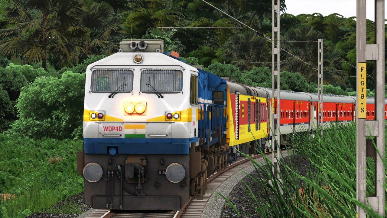 16575/Gomteshwara Express entering Mangalore Junction | WDP4D Power   | Railworks 3