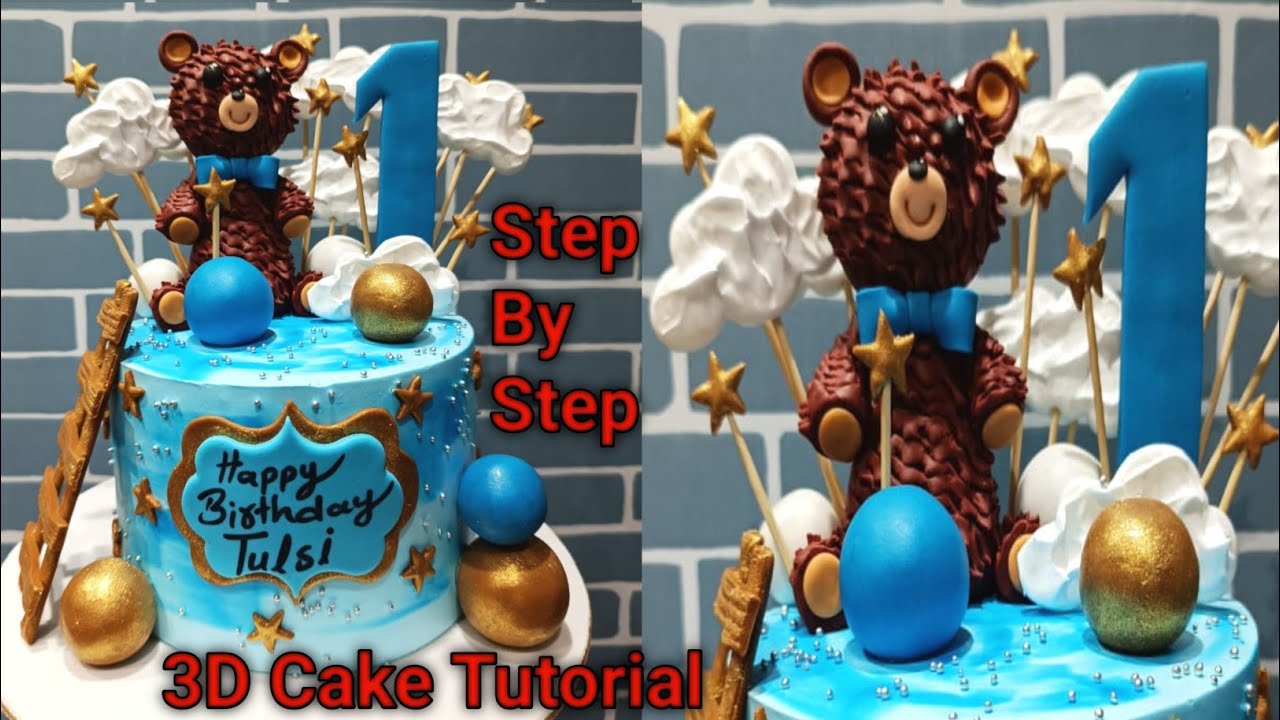 Teddy Bear 3D Cake | How To Make Teddy Bear Cake | 3D Cake