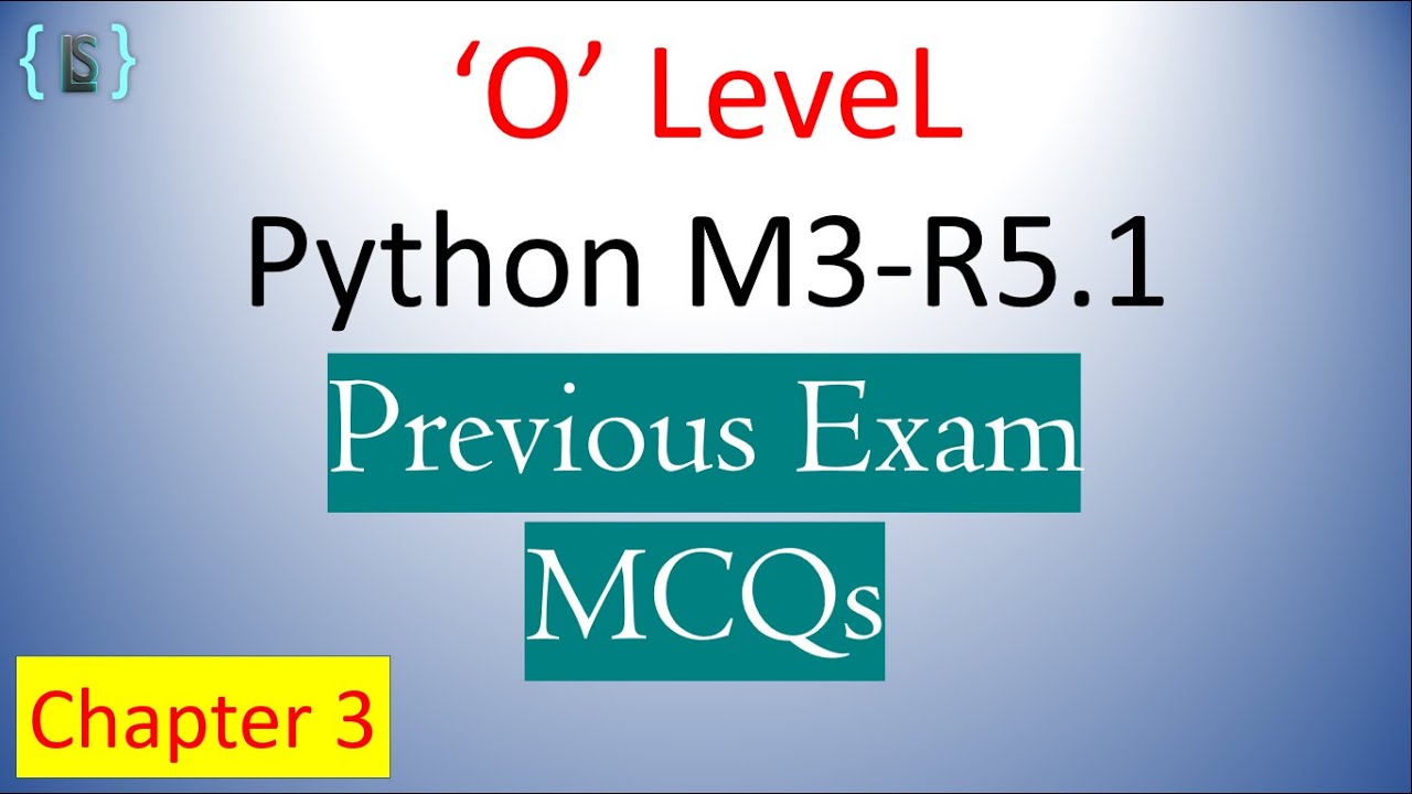 O level Python MCQ questions chapter 3 || python tutorial in hindi | o level class with notes & mcqs