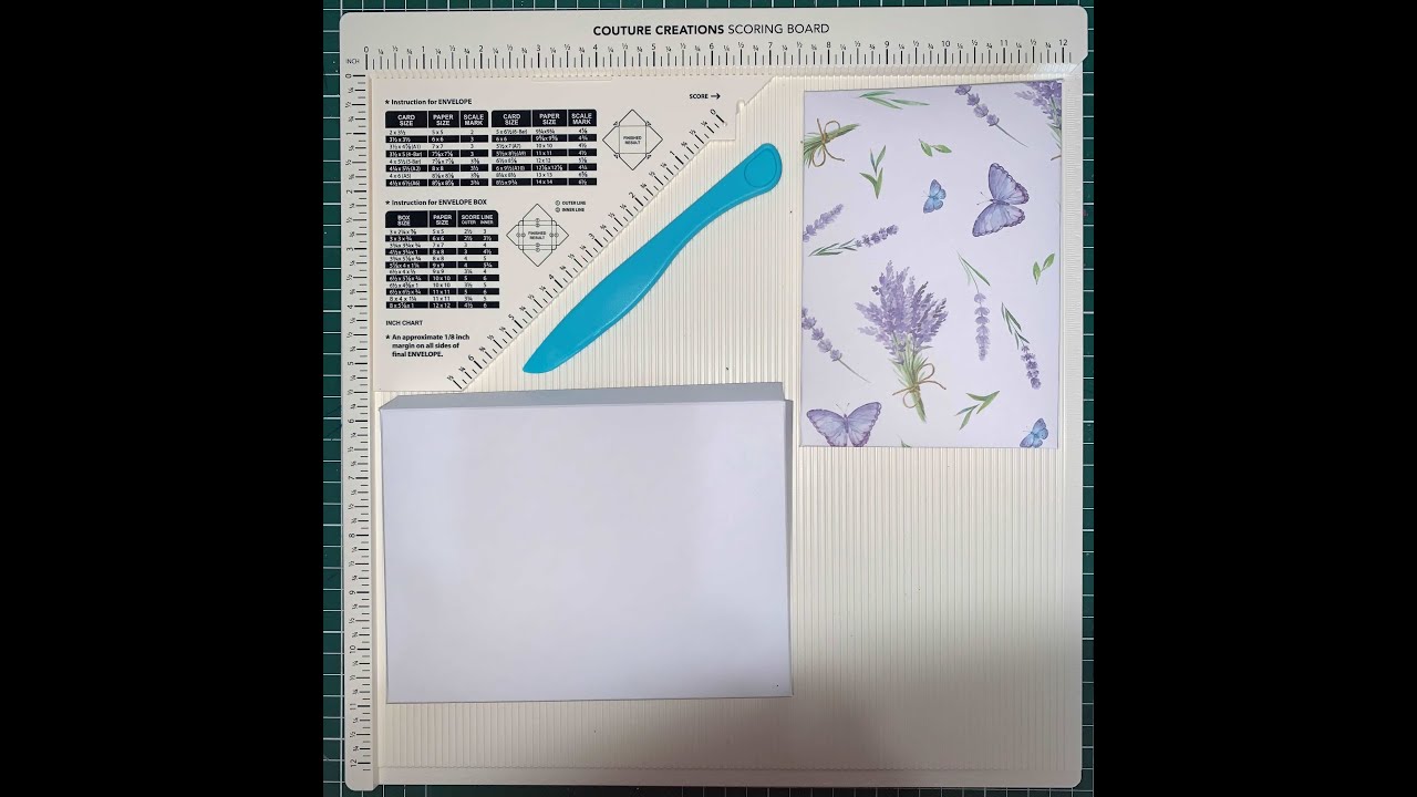 How to make a box envelope and regular envelope using the Couture Creations score board. So easy :)