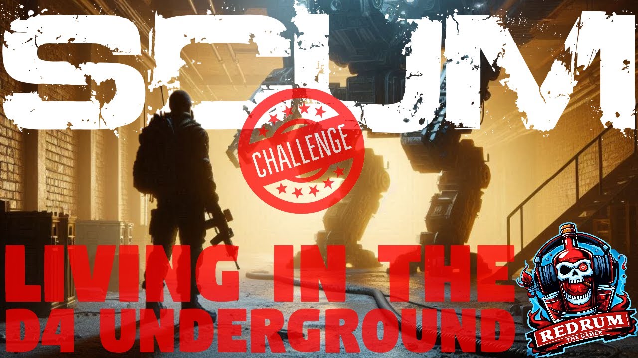 SCUM Challenge - Living In The D4 Underground Until Permadeath