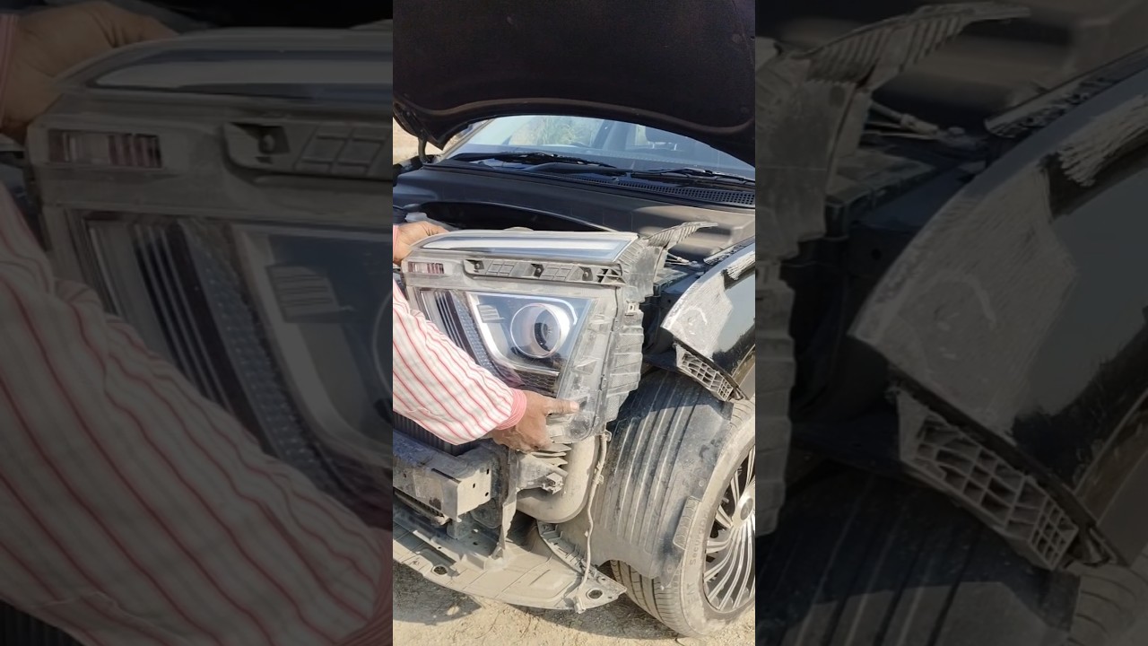 Hyundai creta headlight easy fitting 