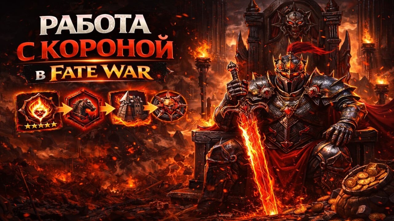 РАБОТА С КОРОНОЙ В FATE WAR: титулы, порядок, рекрутинг и подготовка к GvG