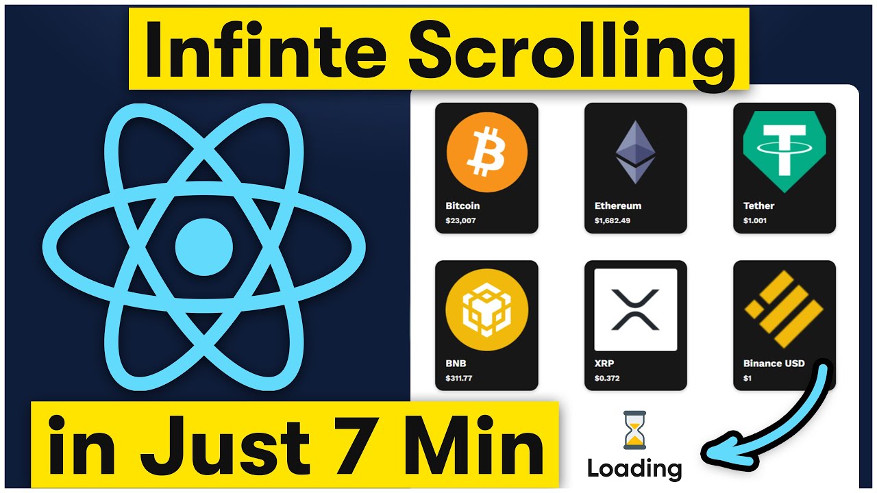 React Infinite Scroll, как на YouTube, в Instagram | с анимацией