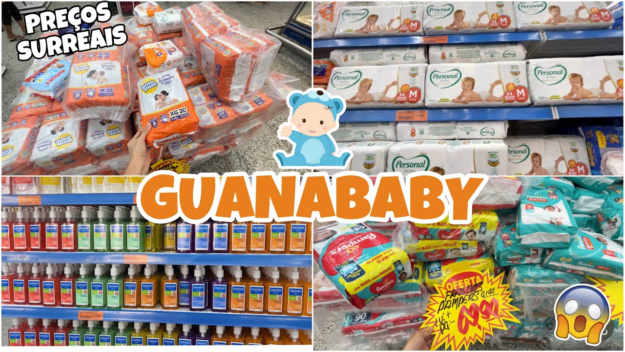 RENOVEI O ESTOQUE DE FRALDAS NA GUANABABY - TUDO PARA BEBÊ COM UM PREÇO INACREDITÁVEL 😱😱
