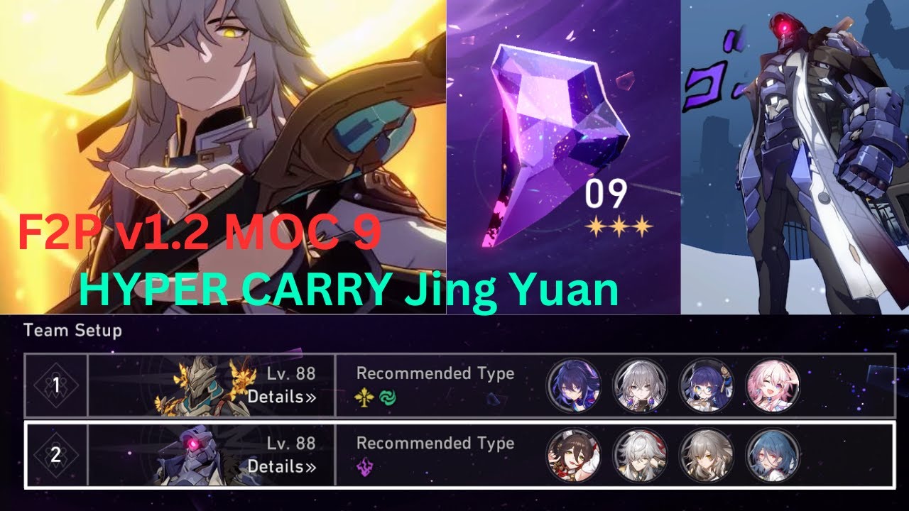 [MoC 9] 1.2 Memory of Chaos 9 Guide - Perfect 3 Stars! [Honkai: Star Rail]