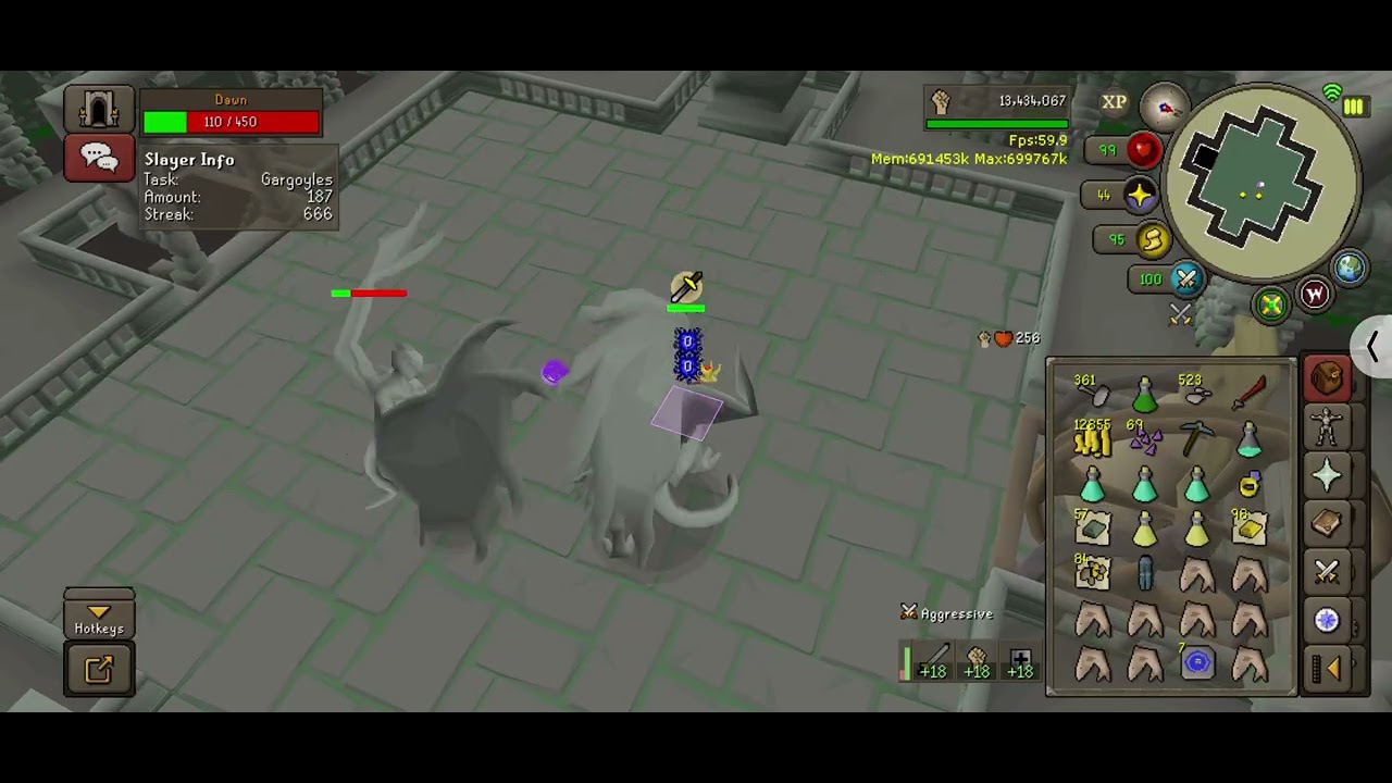 Grotesque Guardians with Noxious Halberd - OSRS Mobile