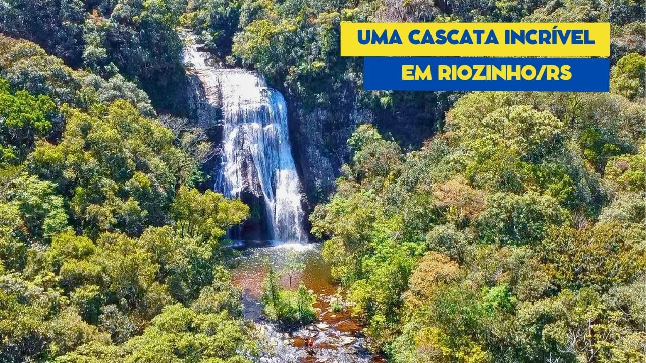 A INCRÍVEL CASCATA DA LINHA 7 DE SETEMBRO EM RIOZINHO/RS