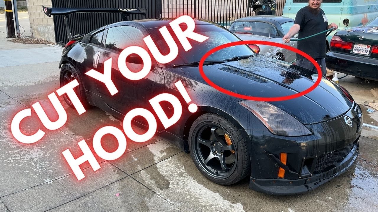 CUSTOM 350Z HOOD VENTS! OEM HOOD!!
