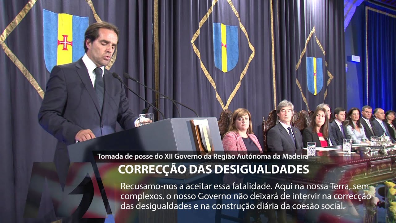 Discurso de Miguel Albuquerque na Tomada de Posse do XII Governo Regional da Madeira