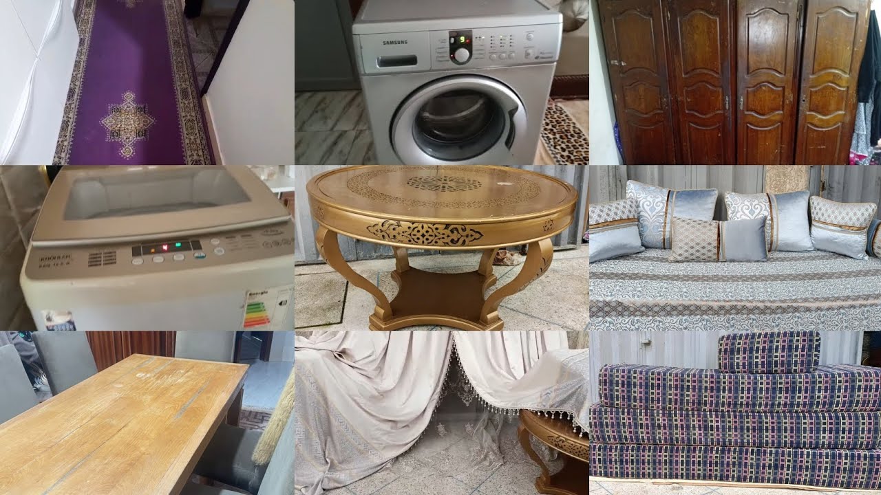 اتات رائعة للبيع💥هميزات اليوم كيحمقو💥😲مائدة صالون رائعة💥آلة تصبين😲ماريو💥وهميزات اخرة رائعة ومتنوعة 