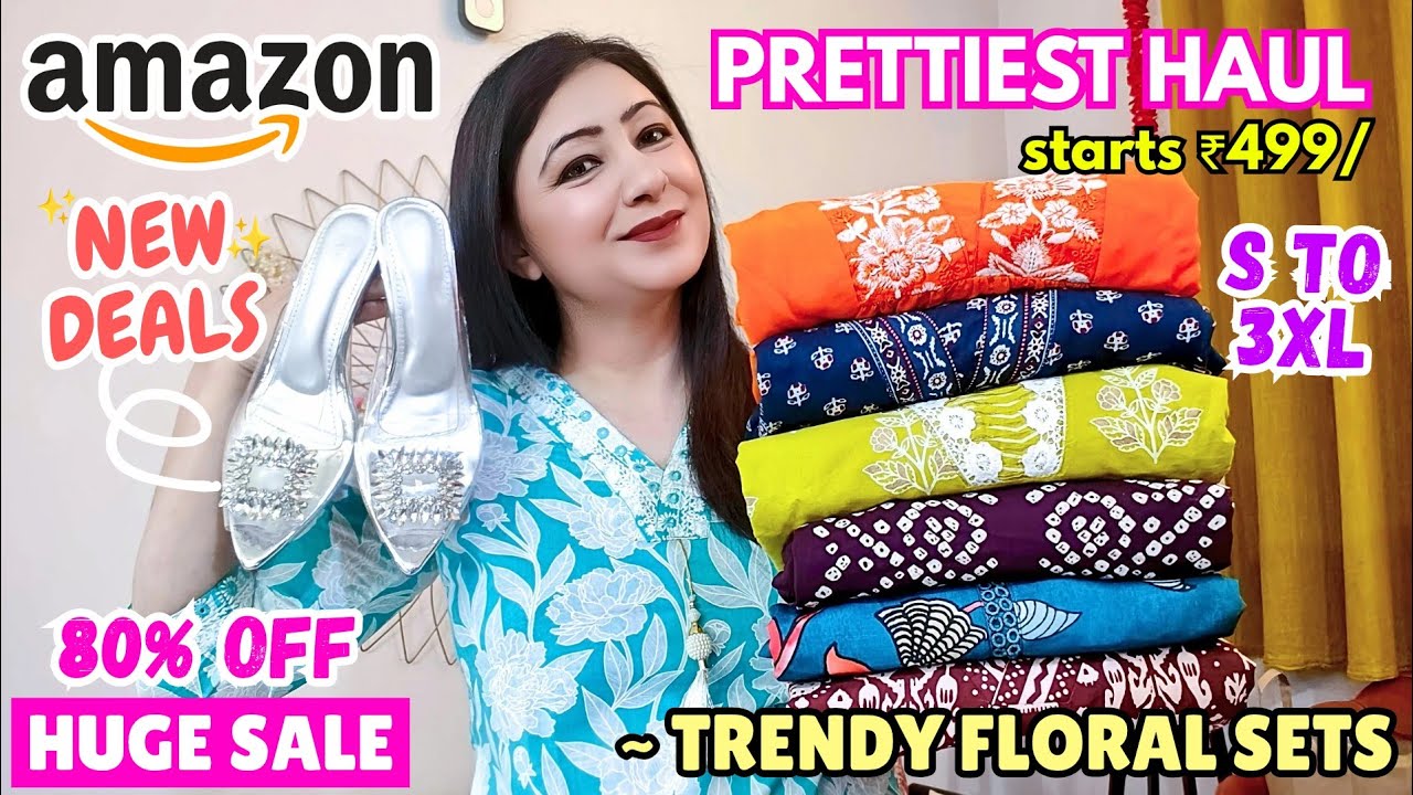 Amazon 🥰Must have Kurti & Kurta Sets Haul |Coord Set,Anarkali Suit |Start ₹499/ Footwear Amazon Haul