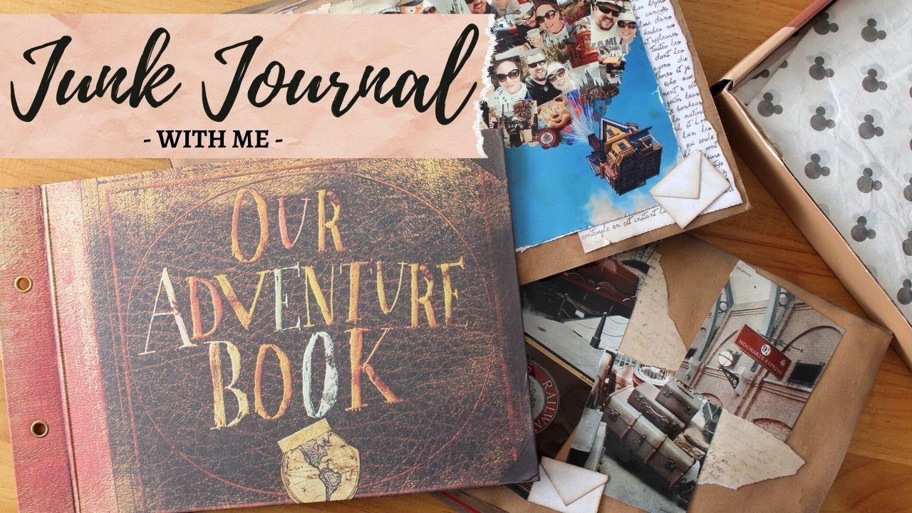 Adventure Book Junk Journal With Me | Disney World Vacation