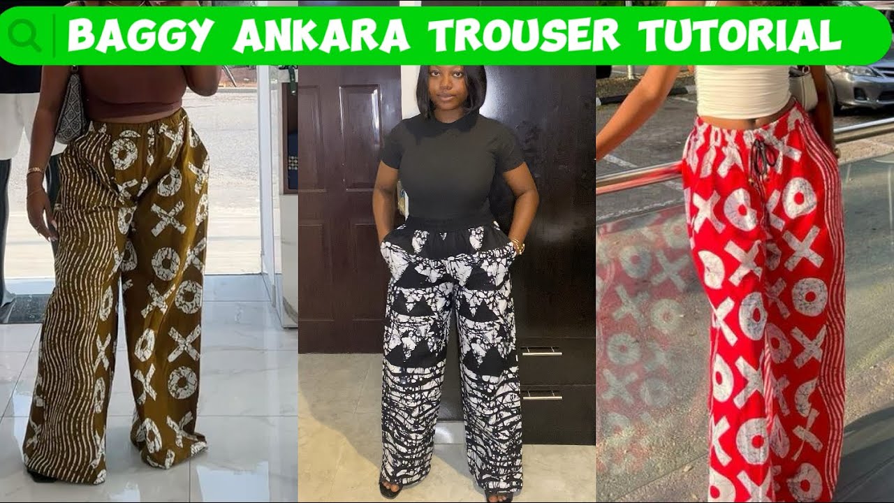 Trendy Ankara Baggy Trousers Tutorial (Elastic Waist DIY)