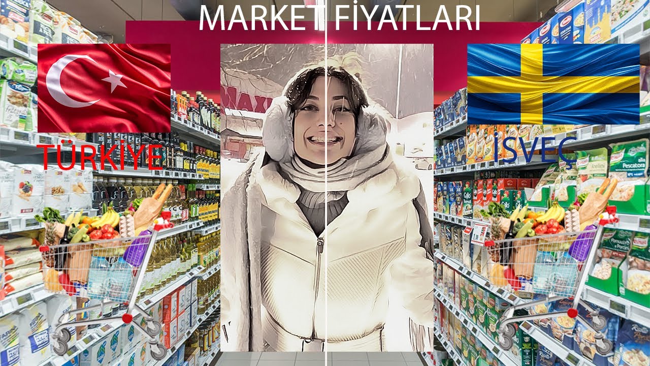 İSVEÇ'TE İLK MARKET ALIŞVERİŞİ VE FİYATLAR (TÜRKİYE FİYATLARI İLE KIYASLAMA)