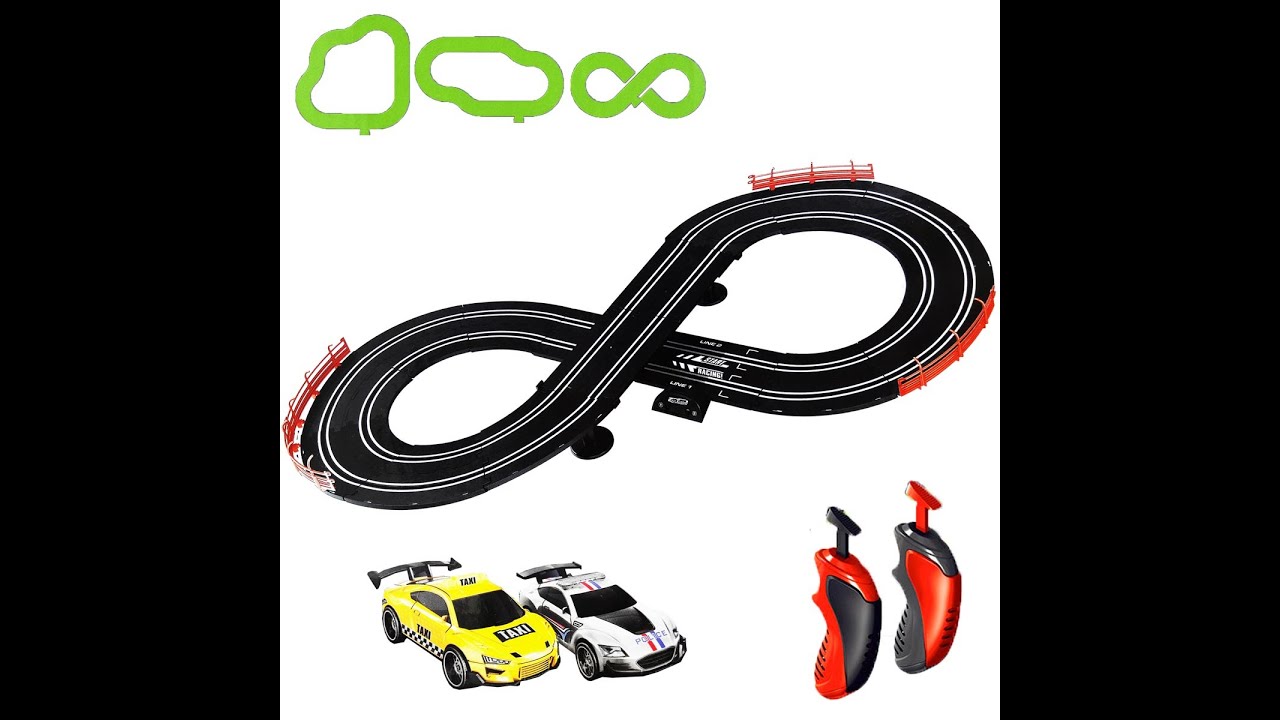 Autorama Pista 3 Em 1 Top Turbo 1:43 Policia Vs Taxi Soba