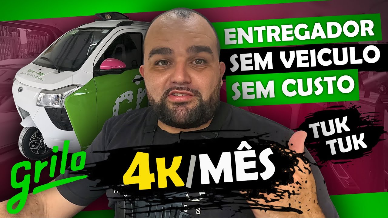 Virei ENTREGADOR sem VEICULO, Sem MANUTENÇÃO e sem CUSTO! Pela GRILO - Simião Menezes