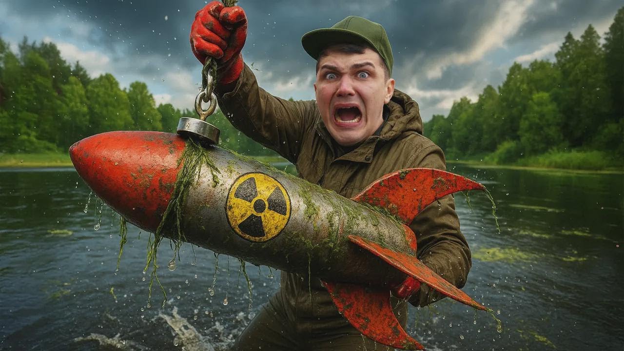 VERSUNKENE MILIT&Auml;RBASIS GEFUNDEN beim Magnetangeln!