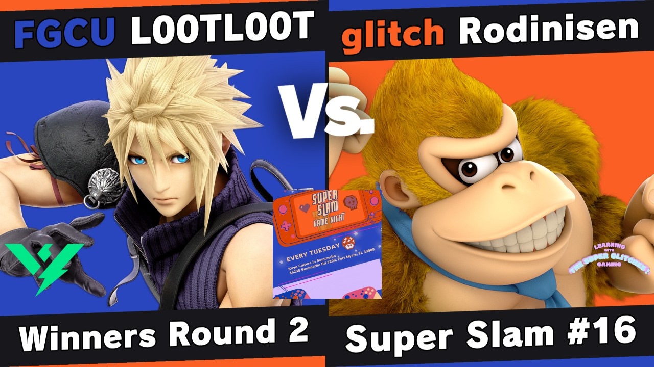 Super Slam 16 - L00TL00T (Cloud) vs Rodinisen (Donkey Kong) - Winners Round 2
