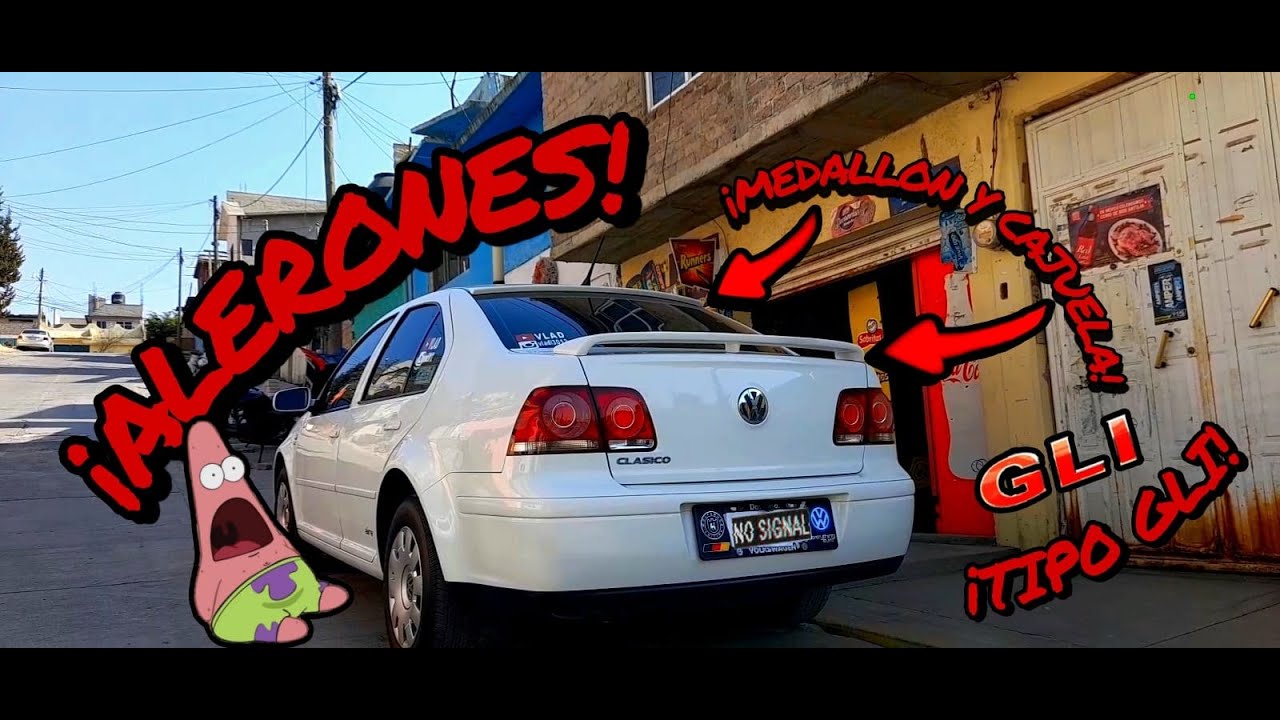 INSTALAMOS ALERON DE MEDALLON Y CAJUELA TIPO GLI AL JETTA /#vlad #jetta #volkswagen