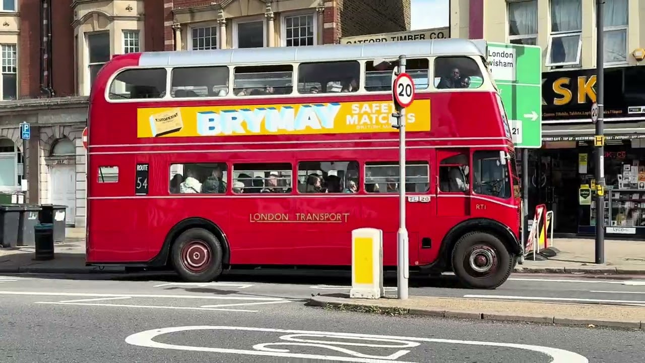 1939 AEC Regent III prototype bus &ndash; RT1 &ndash; in Catford on route 54 heritage day #london #transport