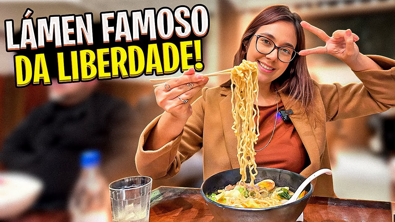 Lamen Kazu e como é a Liberdade a noite! 🍜