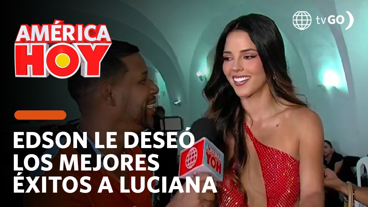 América Hoy: Edson Dávila fue en busca de Luciana Fuster en pasarela (HOY)