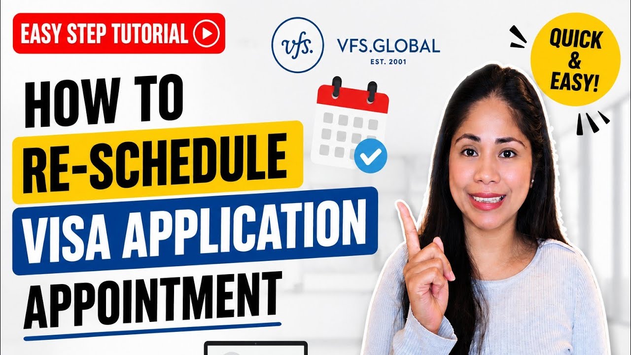 How to Reschedule Your VFS Global Visa Appointment | Step-by-Step Guide (2026)