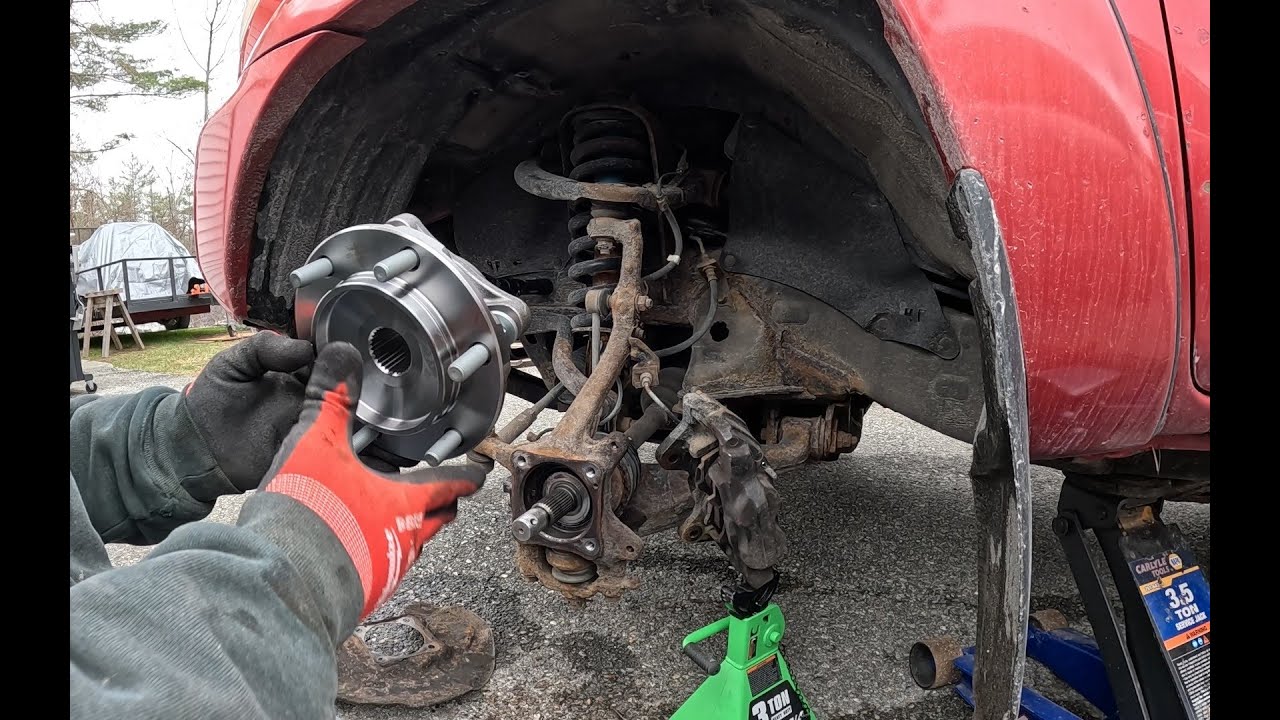 Front wheel bearing replacement on my 2012 Toyota Tacoma