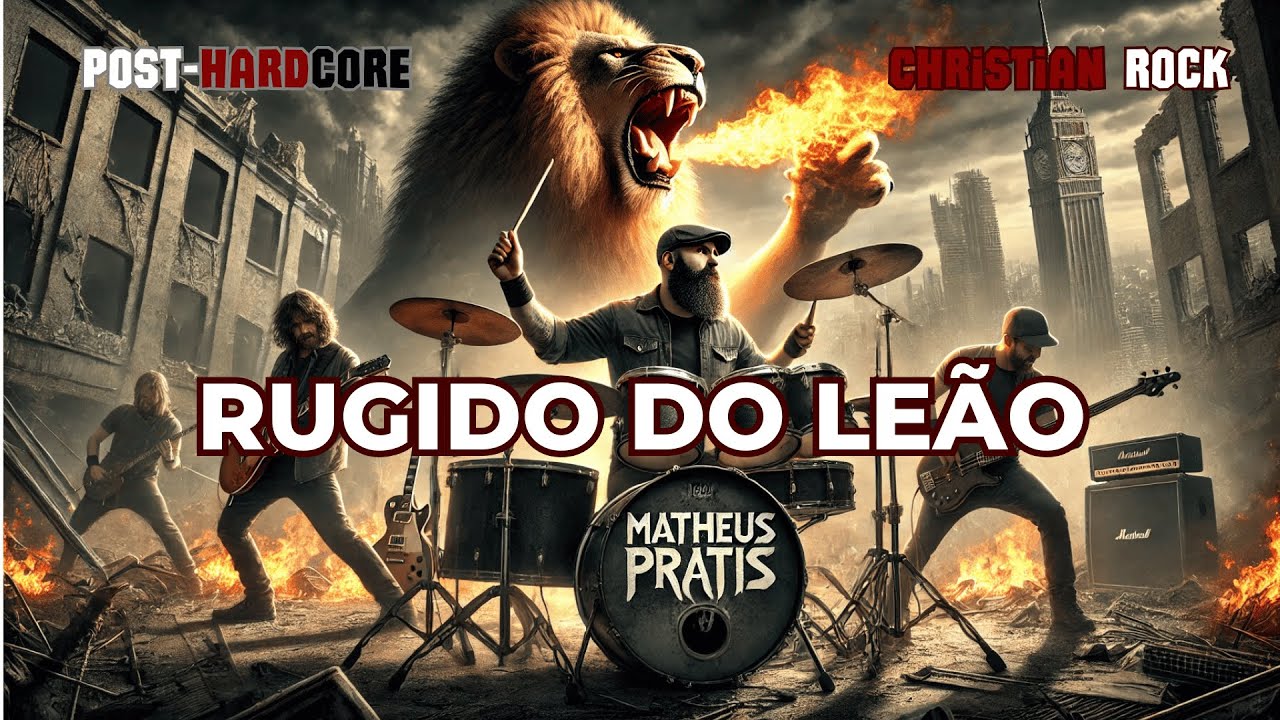 Rugido do Le&atilde;o - Matheus Pratis (Lyric Video 2025) | Metal Crist&atilde;o/Post Hardcore | Christian Metal