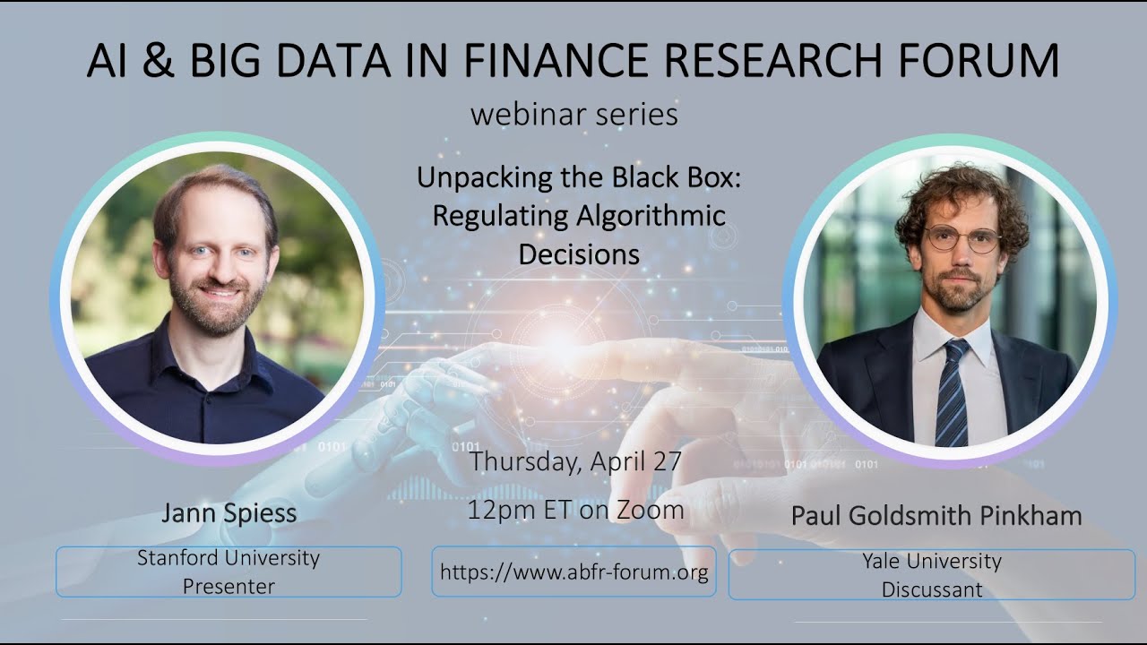 ABFR Webinar with Jann Spiess and Paul Goldsmith-Pinkham