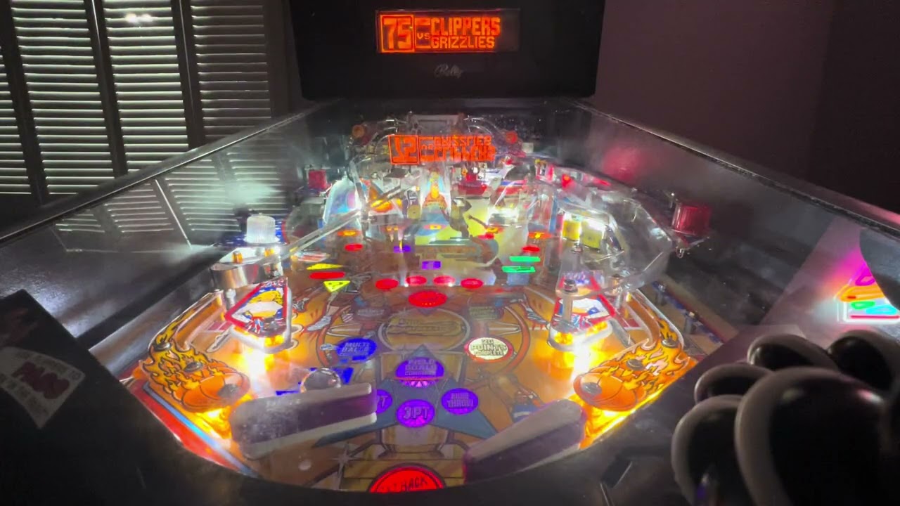 NBA Fastbreak Pinball in our home
