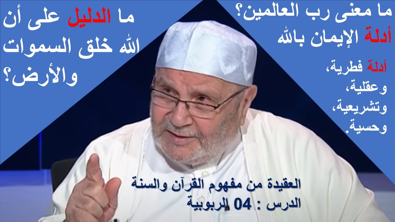 العقيدة من مفهوم القرآن والسنة  الدرس  04  الربوبية الدكتور محمد راتب النابلسي