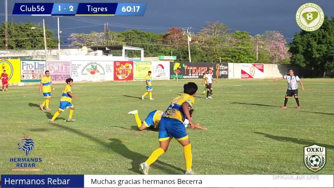 Resumen Jornada #15 - Liga Intermedia Yucatán 2025-2026 - Club56 vs Tigres de Akil