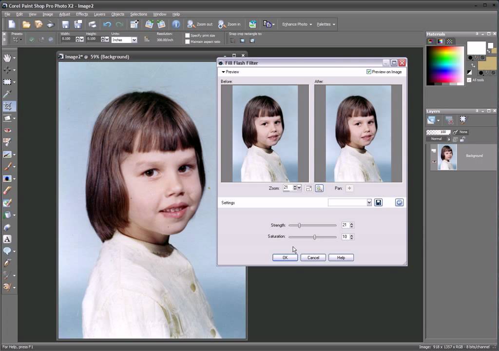 Restoring Faded Photos video tutorial