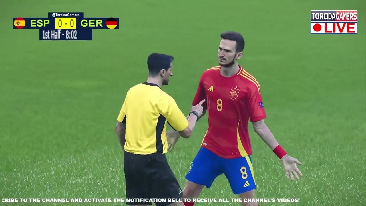 Spain vs Germany | UEFA Euro 2024 - Quarterfinal | eFootball PES 2021